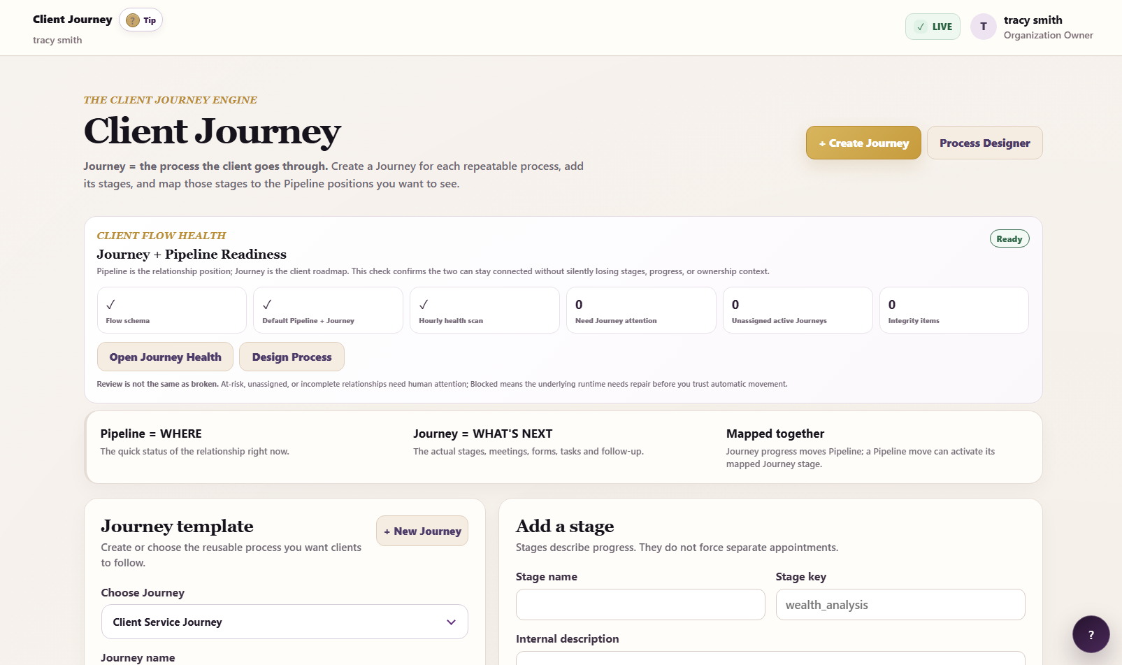 BlitzBooking Client Journey