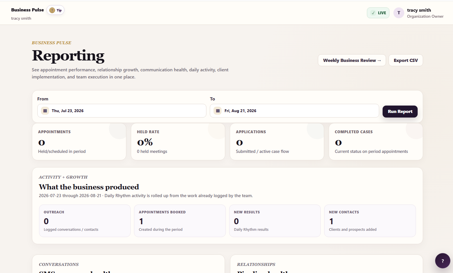 BlitzBooking Reporting